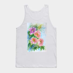 Colors of May Watercolor Painting Tank Top